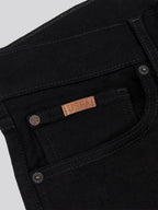 Mens 5 Pocket Regular Fit Denim Jeans in Black Wash