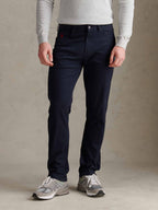 Mens Core 5 Pocket Trouser Dark Sapphire Navy / Haute Red DHM