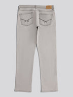 Mens Straight Fit Jean Dark Grey Stone Wash