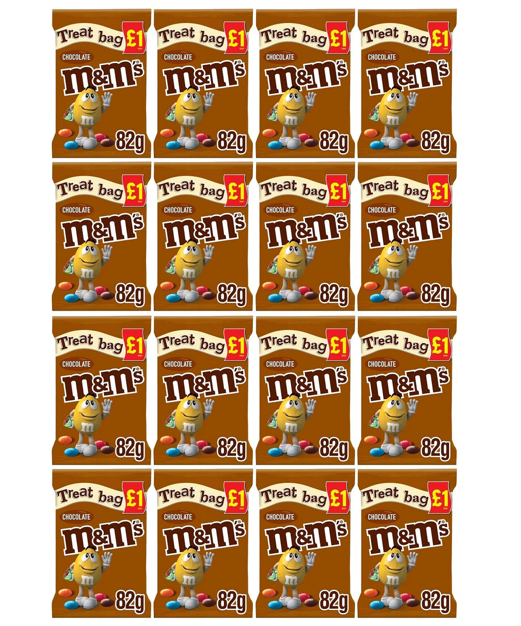 16 x M&m's Chocolate Treat Bag - 82GM