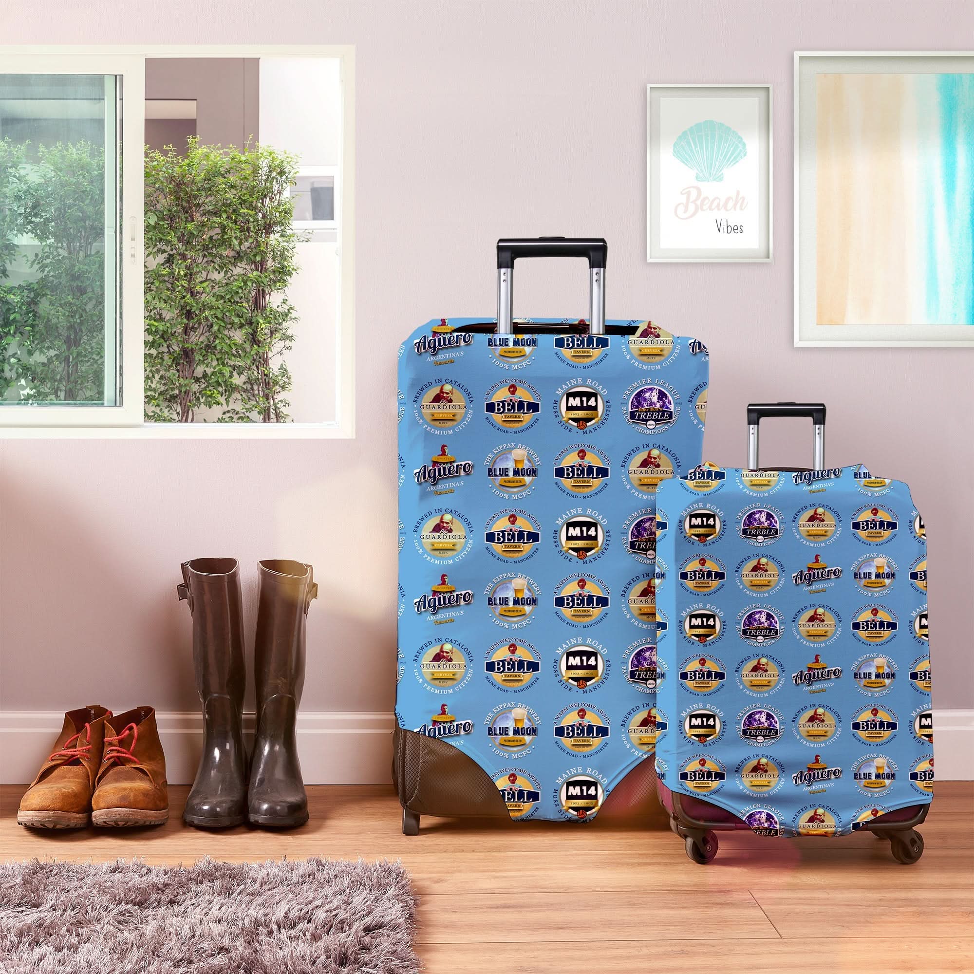 Manchester Blue - Football Legends - Luggage Cover - 3 Sizes