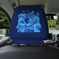 Manchester Blue Montage - Pack of 2 Car Seat Headrest Covers