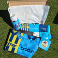 Manchester Blue Football Father's Day Bar Box | Retro Man Cave Set