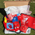 Manchester Red Football Father's day Bar Box | Retro Man Cave Set