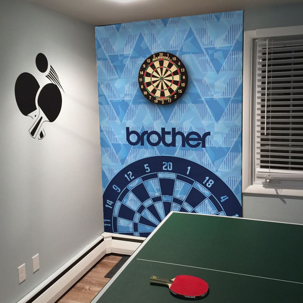 Manchester Blue Retro - 1989 Home - Personalised Darts Wall Banner - Two Sizes [COLLECTIVE]