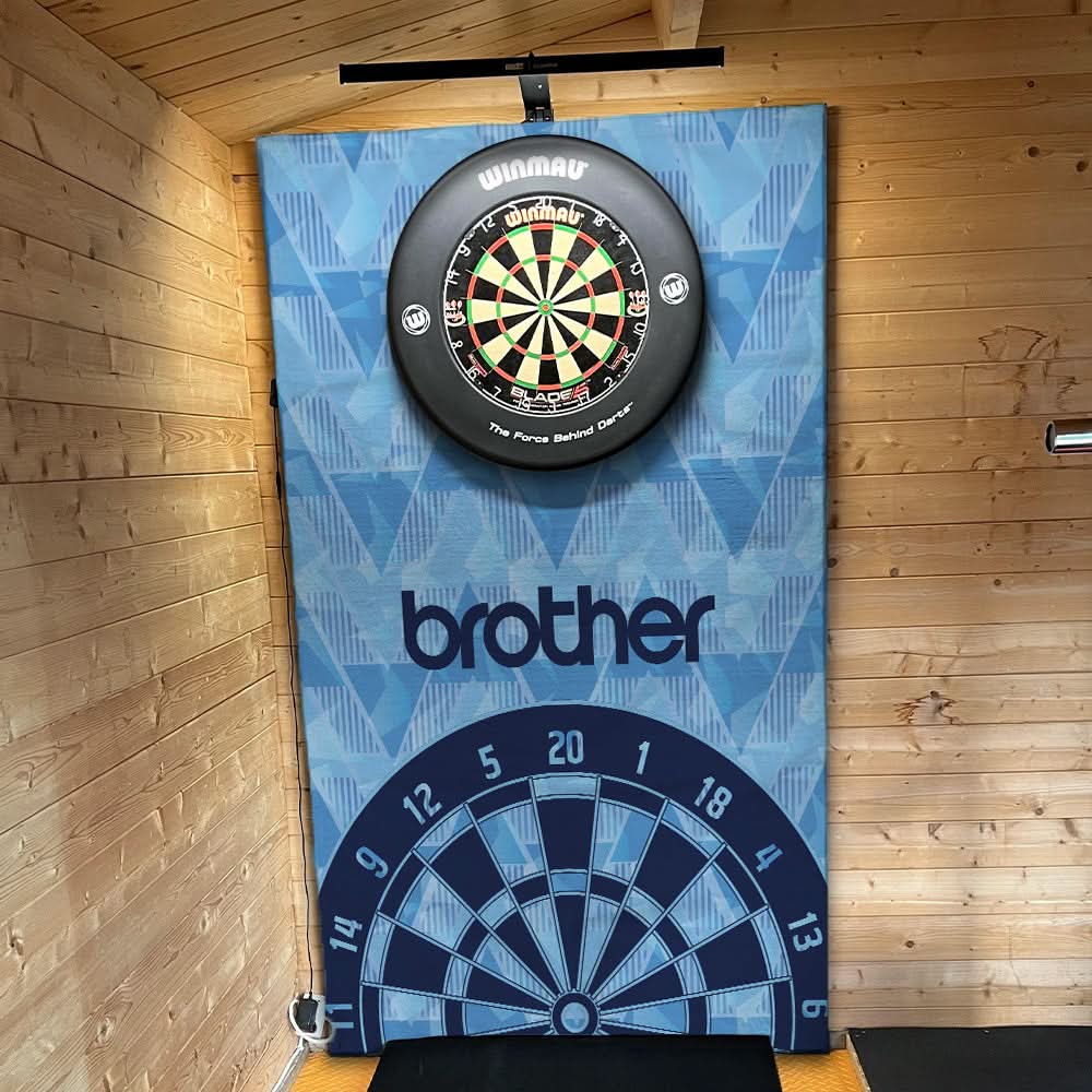 Manchester Blue Retro - 1989 Home - Personalised Darts Wall Banner - Two Sizes [COLLECTIVE]