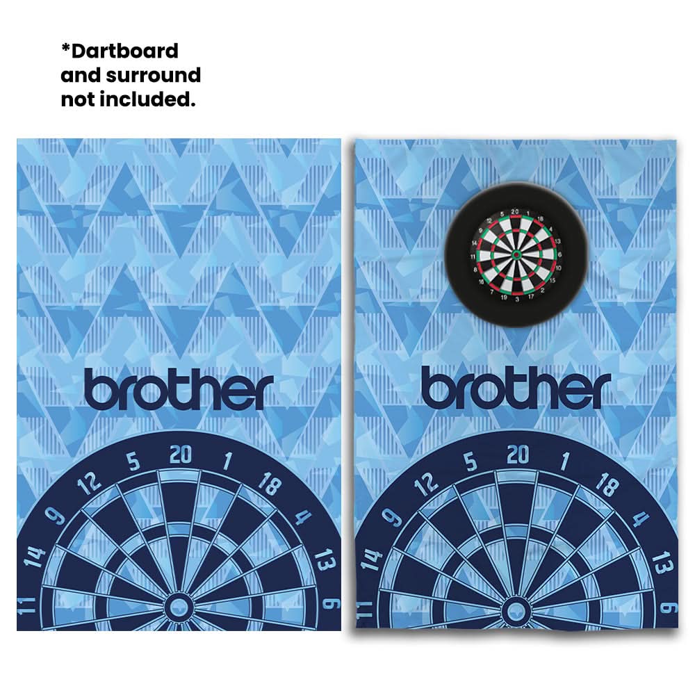 Manchester Blue Retro - 1989 Home - Personalised Darts Wall Banner - Two Sizes [COLLECTIVE]