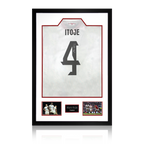 Maro Itoje Signed England 2025 Shirt Premium Frame