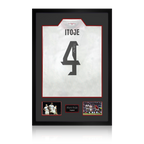 Maro Itoje Signed England 2025 Shirt Premium Frame