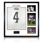 Maro Itoje Signed England 2025 Shirt Elite Frame