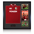 Maro Itoje Signed British & Irish Lions 2025 Shirt Elite Frame