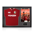 Maro Itoje Signed British & Irish Lions 2025 Shirt Classic Frame