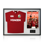 Maro Itoje Signed British & Irish Lions 2025 Shirt Classic Frame