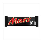 48 x Mars Caramel Nougat & Milk Chocolate Snack Bar 51G