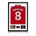 Martin Ødegaard Signed Arsenal Shirt Premium Frame (ACG Cert)