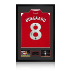 Martin Ødegaard Signed Arsenal Shirt Premium Frame (ACG Cert)