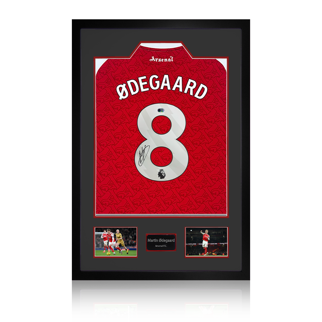 Martin Ødegaard Signed Arsenal Shirt Premium Frame (ACG Cert)