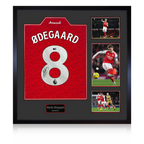 Martin Ødegaard Signed Arsenal Shirt Elite Frame (ACG Cert)