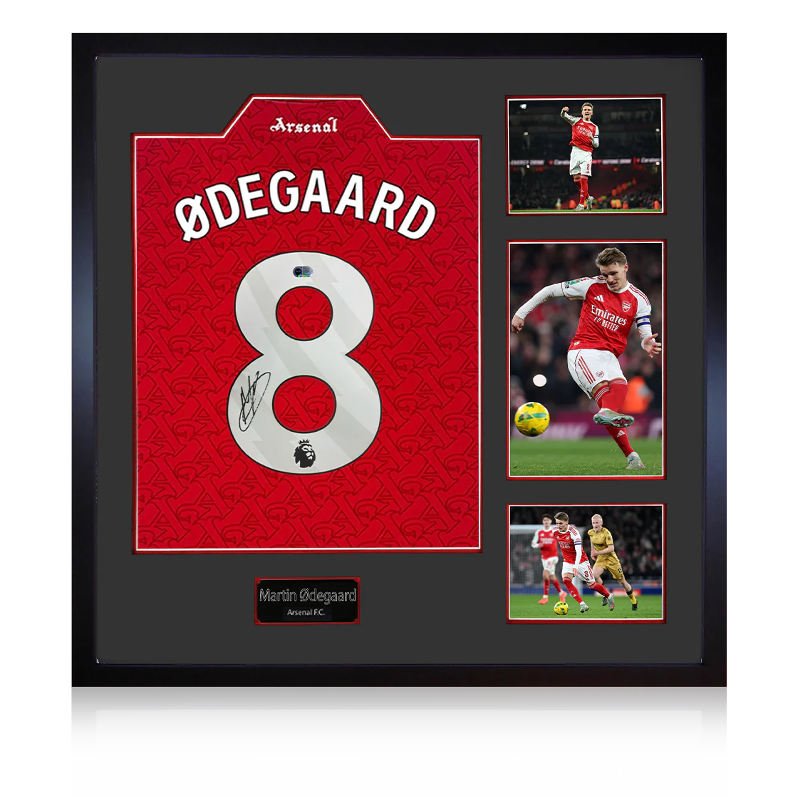 Martin Ødegaard Signed Arsenal Shirt Elite Frame (ACG Cert)
