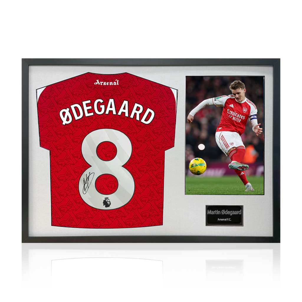 Martin Ødegaard Signed Arsenal Shirt Classic Frame (ACG Cert)