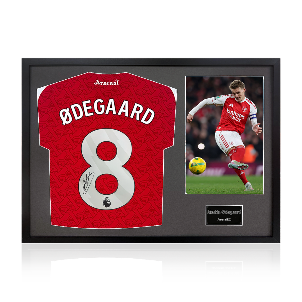 Martin Ødegaard Signed Shirt Classic Frame (ACG Cert)