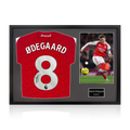Martin Ødegaard Signed Shirt Classic Frame (ACG Cert)