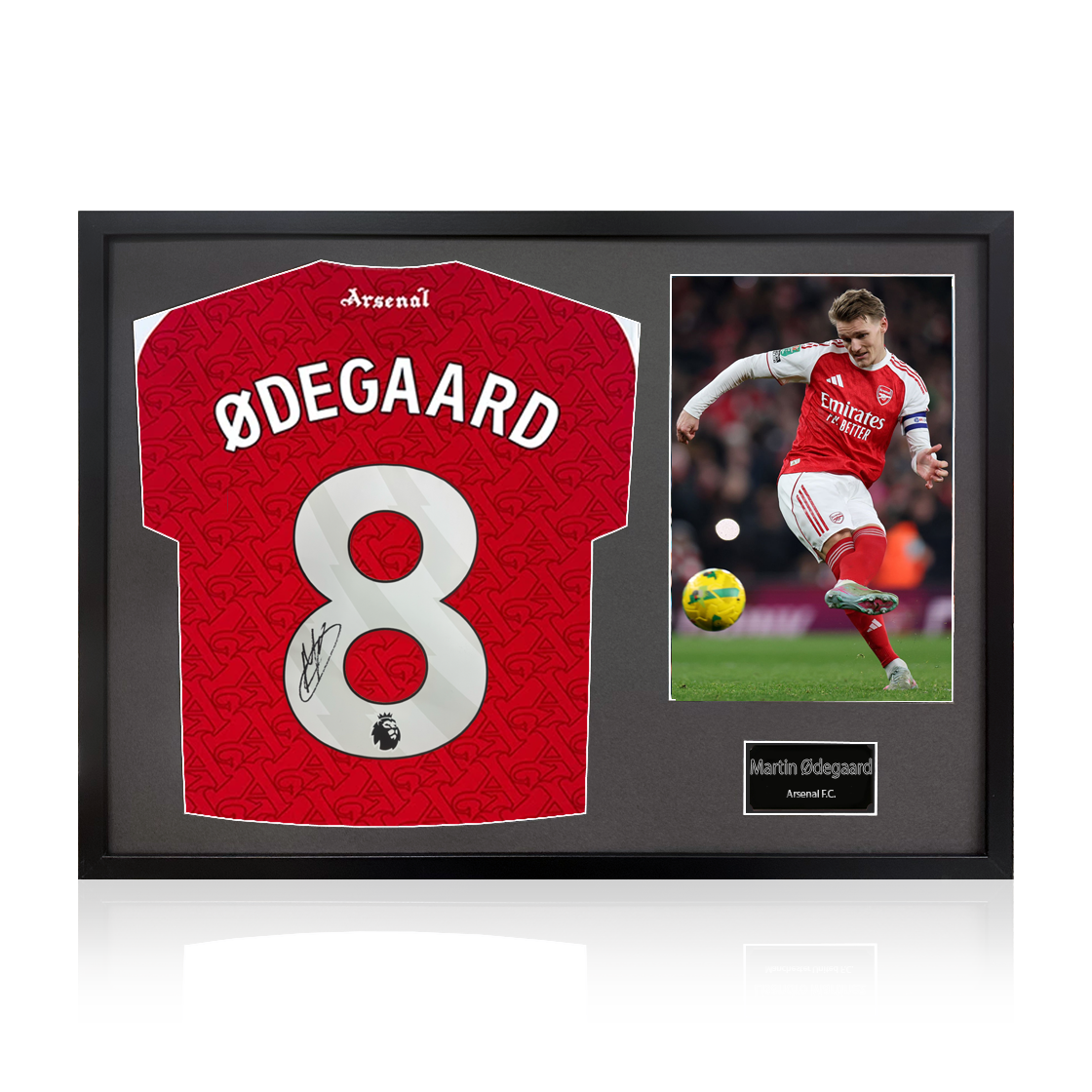 Martin Ødegaard Signed Shirt Classic Frame (ACG Cert)