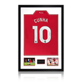 Matheus Cunha Signed Manchester United Shirt Premium Frame (ACG Cert)
