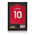 Matheus Cunha Signed Manchester United Shirt Premium Frame (ACG Cert)