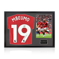 Bryan Mbeumo Signed Manchester United Shirt Classic Frame (ACG Cert)