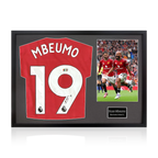 Bryan Mbeumo Signed Manchester United Shirt Classic Frame (ACG Cert)