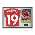 Bryan Mbeumo Signed Manchester United Shirt Classic Frame (ACG Cert)