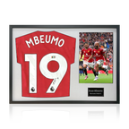 Bryan Mbeumo Signed Manchester United Shirt Classic Frame (ACG Cert)