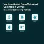 Medium Roast Decaffeinated Colombian Coffee