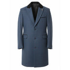 Men's 3/4 Long Overcoat Jacket Herringbone Tweed Coat Peaky Blinders