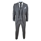 STZ34 - Men's Wool 3 Piece Suit Double Breasted Waistcoat Tweed 1920s