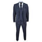 STZ33 - Men's Wool 3 Piece Suit Double Breasted Waistcoat Tweed 1920s