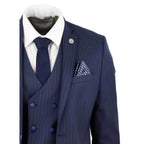 STZ41 - Men's 3 Piece Suit Gatsby 1920s Gangster Pinstripe