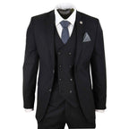 STZ42 - Men's 3 Piece Suit Gatsby 1920s Gangster Pinstripe