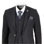 STZ22 - Men's Wool Tweed Suit 3 Piece Authentic 1920s Classic