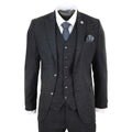 STZ22 - Men's Wool Tweed Suit 3 Piece Authentic 1920s Classic