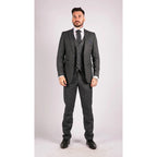 STZ30 - Men's Wool 3 Piece Suit Double Breasted Waistcoat Tweed 1920s