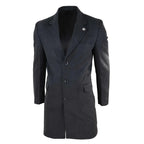 Men's 3/4 Long Overcoat Jacket Wool Feel Coat Blinders