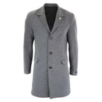 Men's 3/4 Long Overcoat Jacket Wool Feel Coat Blinders