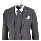 STZ23 - Men's Wool Tweed Suit 3 Piece Authentic 1920s Classic