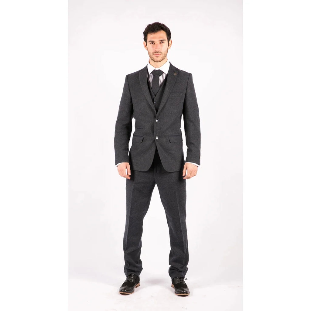 STZ21 - Men's Wool Tweed Suit 3 Piece Authentic 1920s Classic