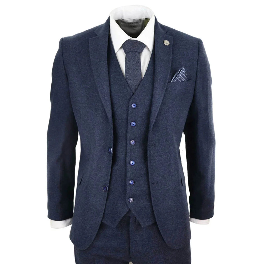 STZ21 - Men's Wool Tweed Suit 3 Piece Authentic 1920s Classic