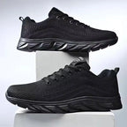 Men's Running Shoes Breathable Mesh Trainers Lace-Up Casual Walking Sneakers