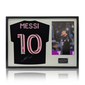 Lionel Messi Signed Inter Miami CF Away Shirt Classic Frame