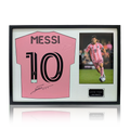 Lionel Messi Signed Inter Miami CF Shirt Classic Frame